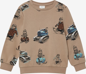 Sweat s.Oliver en marron : devant