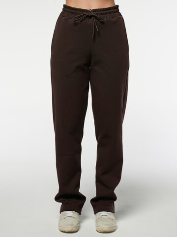 Eoselio Regular Broek 'Blend' in Bruin: voorkant