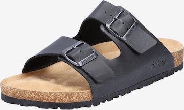 Rieker Mules in Black: front