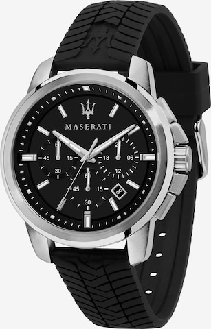 Maserati Uhr 'Successo' in Schwarz: predná strana