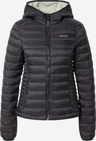 Superdry Välikausitakki värissä musta: etupuoli
