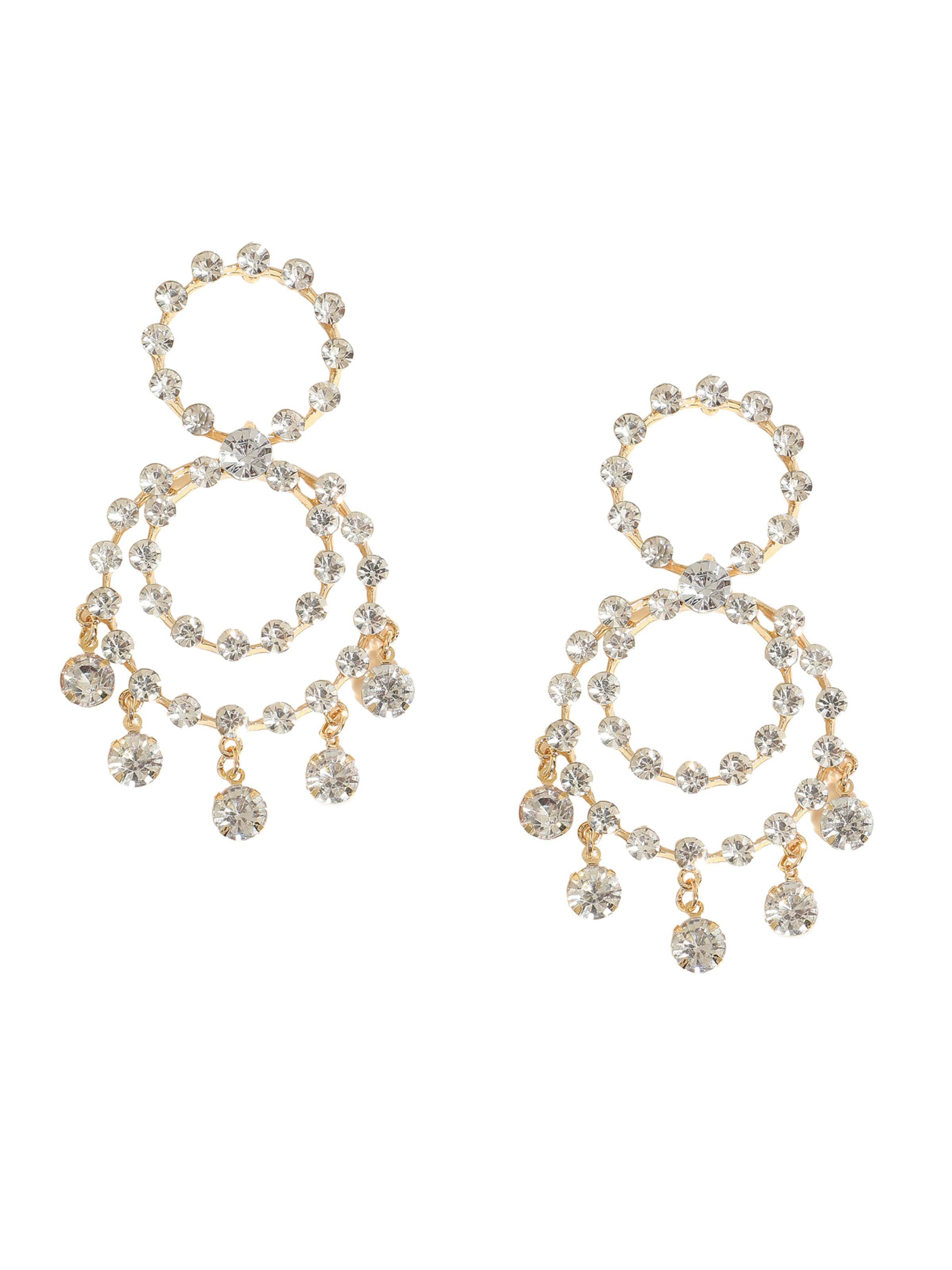 SOHI Ohrringe 'Elenora' in Gold: Vorderseite