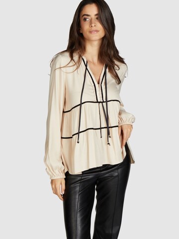 MARC AUREL Blouse in Beige: front