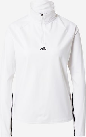 ADIDAS SPORTSWEAR - Camisa funcionais 'Hyperglam Cut 3-Stripes ' em branco: frente