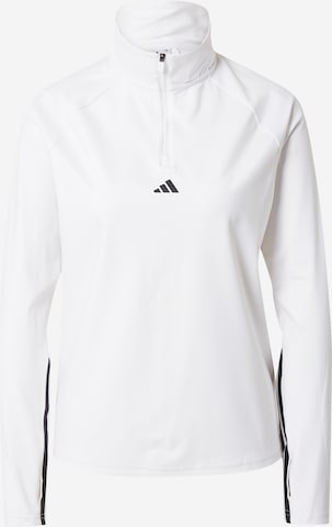 T-shirt fonctionnel 'Hyperglam Cut 3-Stripes ' ADIDAS SPORTSWEAR en blanc : devant