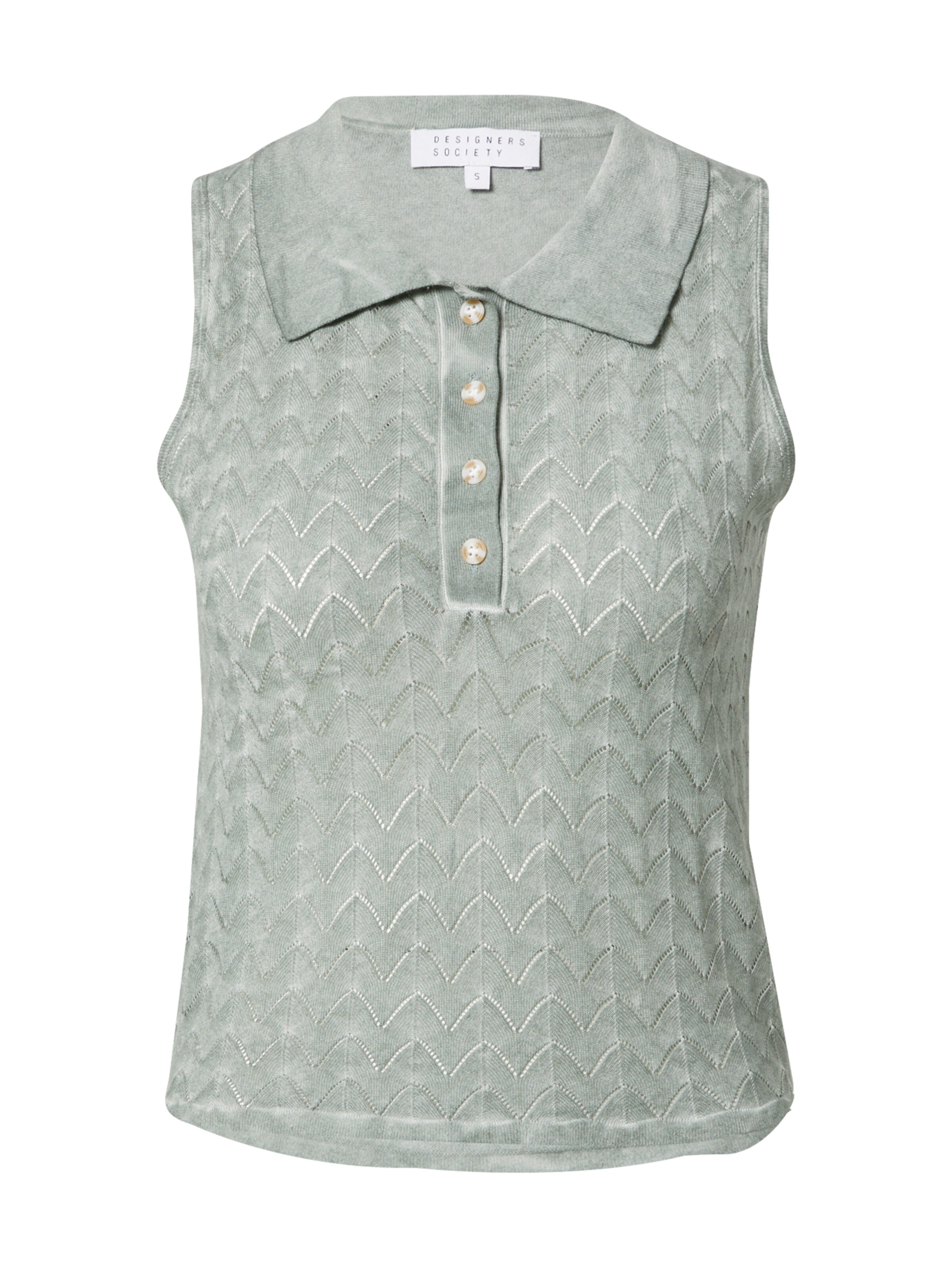 Top in maglia 'ALISIOS' di Designers Society in verde: frontale