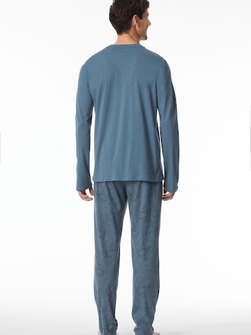 SCHIESSER - Pijama largo ' Fine Interlock ' en azul