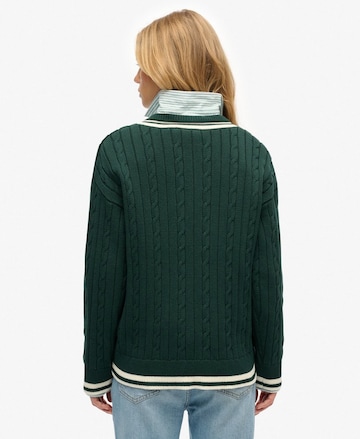 Pull-over 'Cricket Club Jumper' Superdry en vert