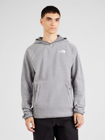 THE NORTH FACE Sportspullover '100 Glacier Fleece Hoodie' i grå: forside