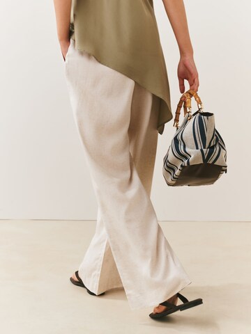 Next Wide Leg Hose in Beige