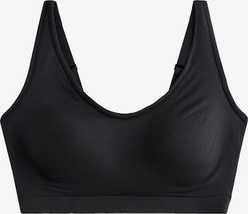 NextBustier Grudnjak 'Forever Comfort' - crna boja: prednji dio