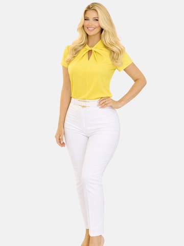 REGINA FASHION Bluza 'Elegance Twist Blouse' | rumena barva