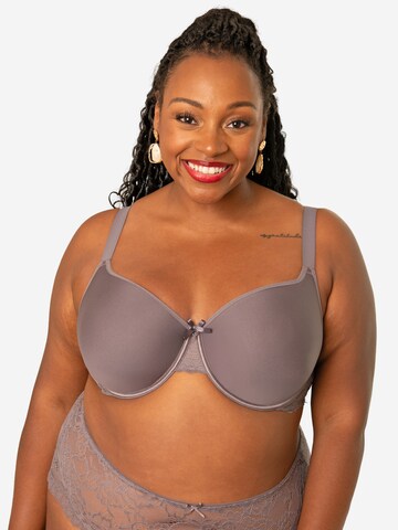SugarShape T-Shirt BH 'Lucia' in Grau: Vorderseite