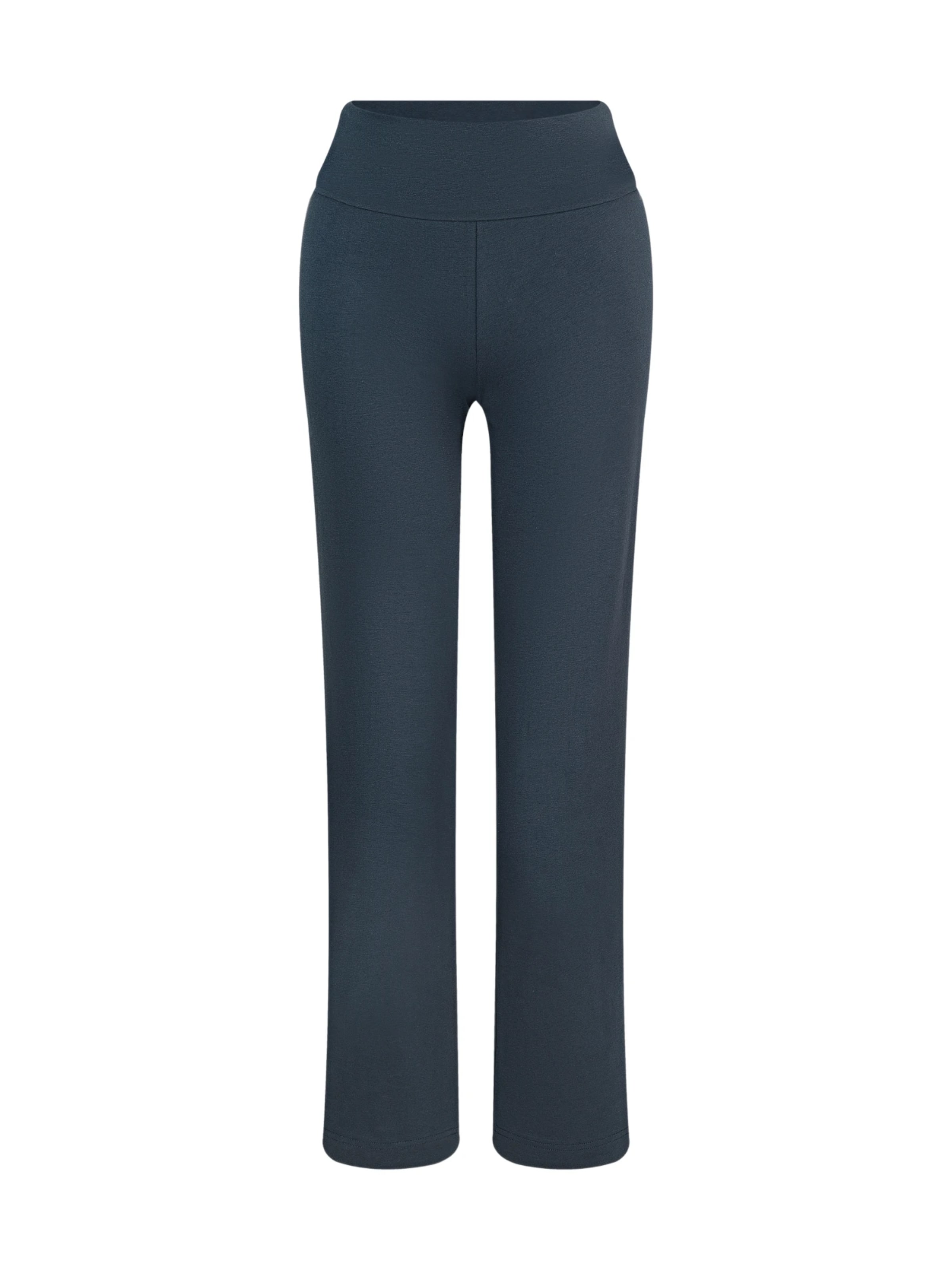 Leela COTTON Wide leg Pants 'Damen Bio-Baumwoll Komforthose' in Blue: front