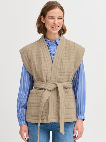 b.young - Chaleco 'BYESTINO WAISTCOAT' en beige