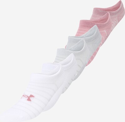 UNDER ARMOUR Athletic Socks 'Essential' in Light grey / Pink / Dusky pink / White, Item view