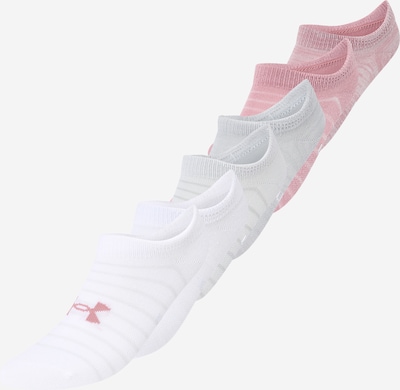 UNDER ARMOUR Socken 'Essential' in hellgrau / pink / altrosa / weiß, Produktansicht