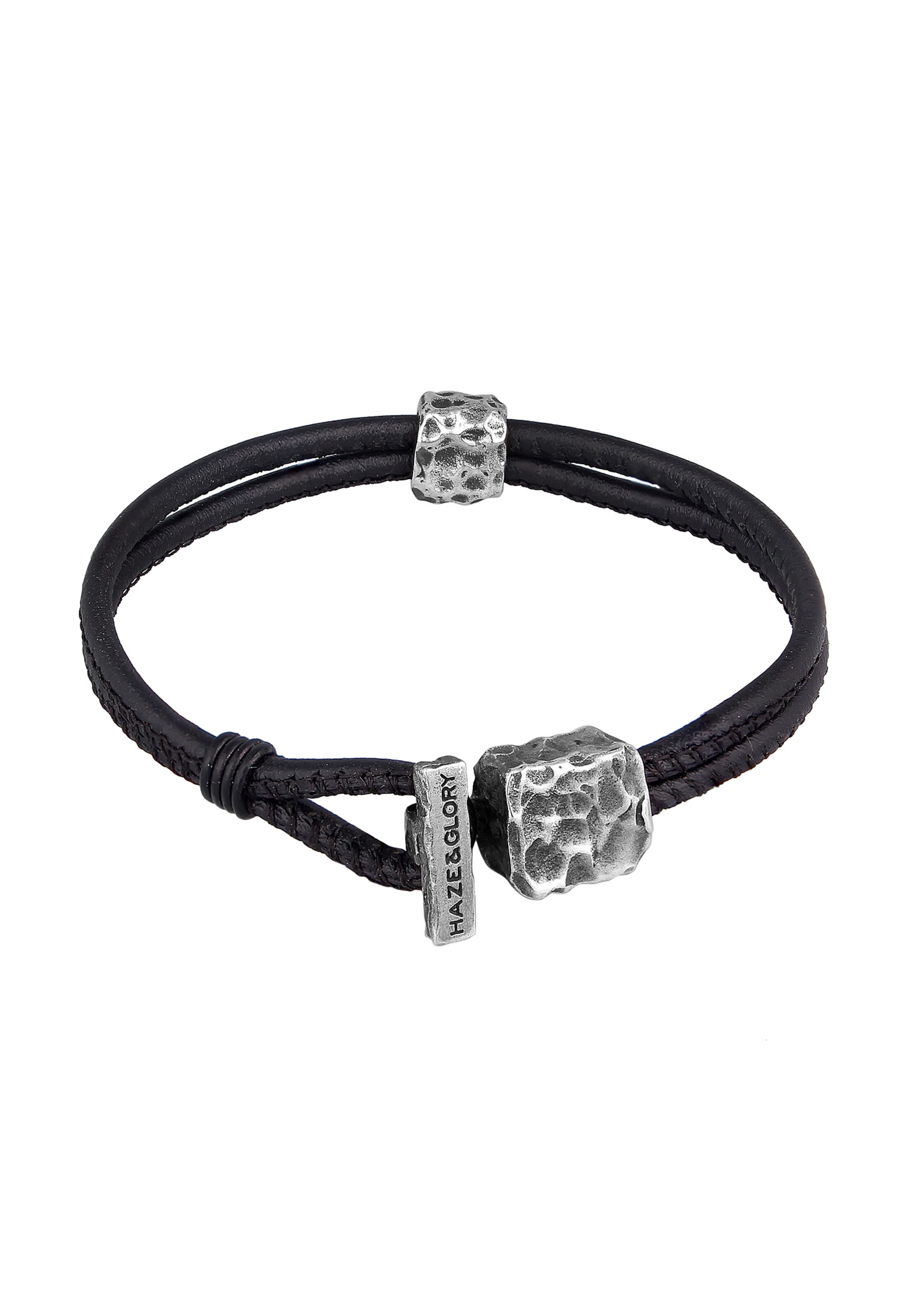 Haze&Glory Armband in Schwarz: Vorderseite