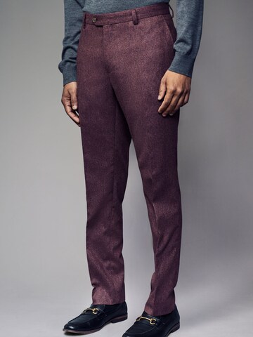 Next Slim fit Chino trousers in Purple: front