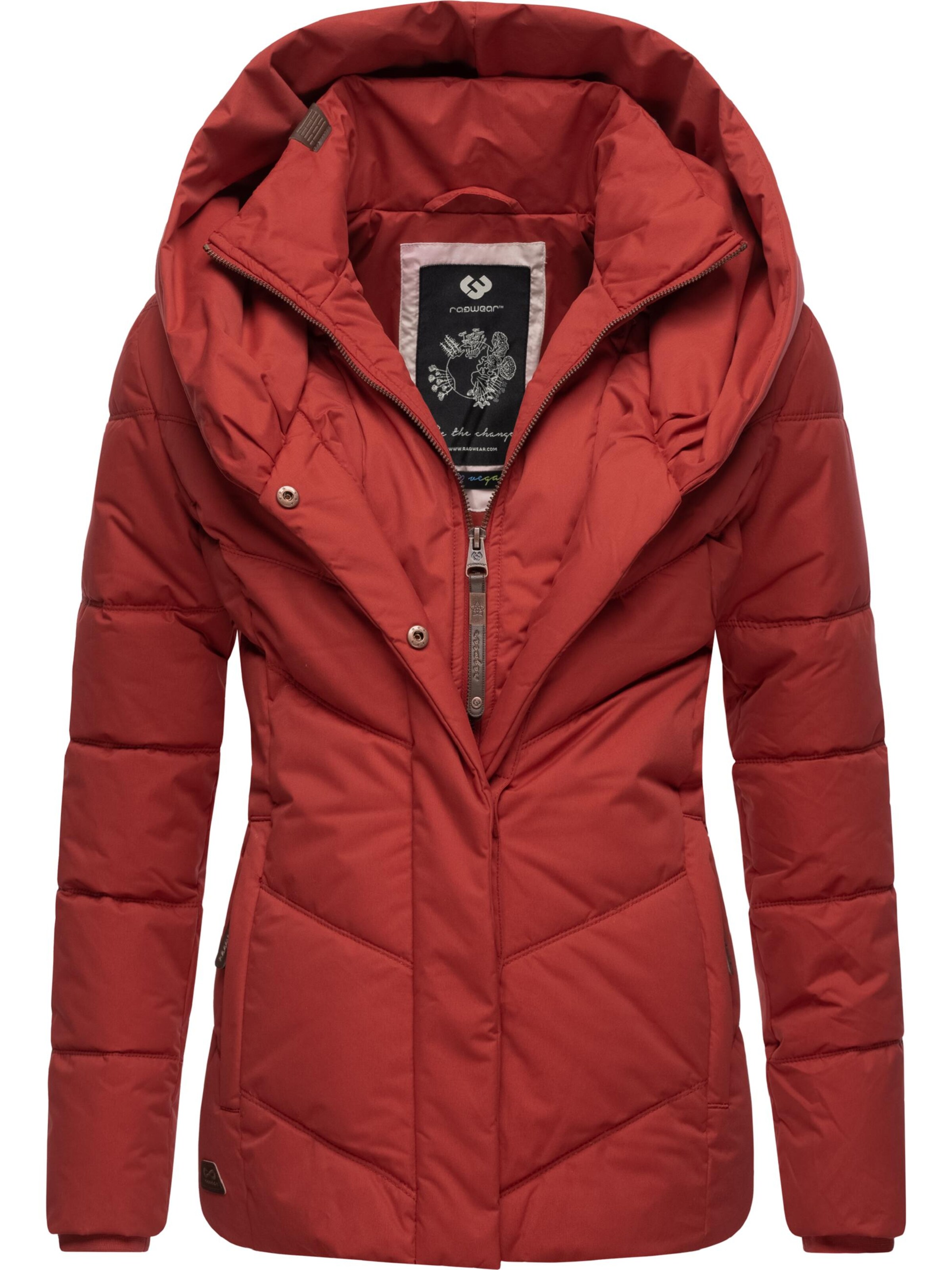 Ragwear Winter jacket 'Natesa' in Red