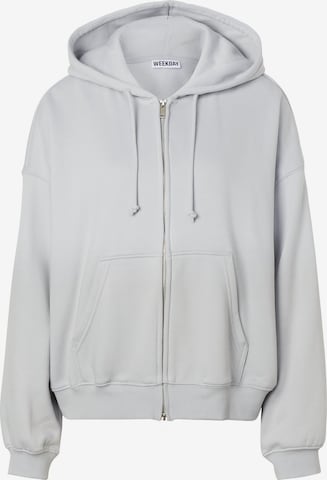 WEEKDAY Collegetakki 'Lotte' värissä harmaa: etupuoli