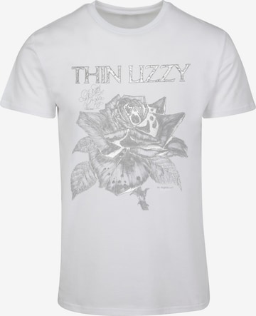 T-Shirt 'Thin Lizzy - TL Blackrose' Merchcode en blanc : devant