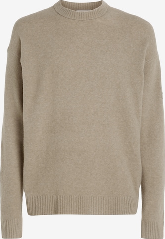 Pull-over Calvin Klein en gris : devant