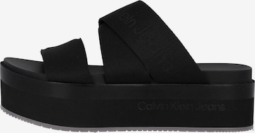 Mule Calvin Klein Jeans en noir : devant