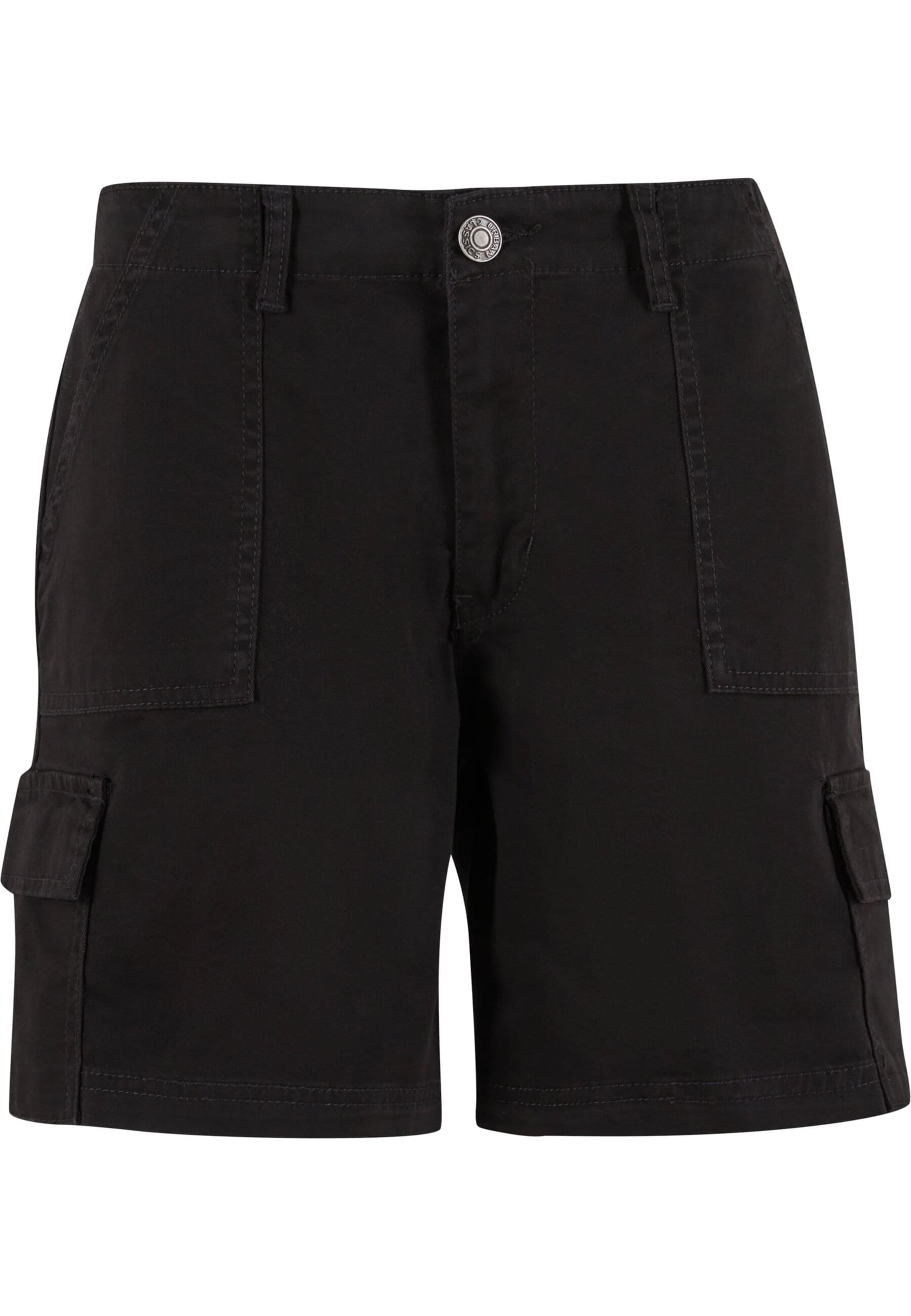 regular Pantaloni cargo di Urban Classics in nero: frontale