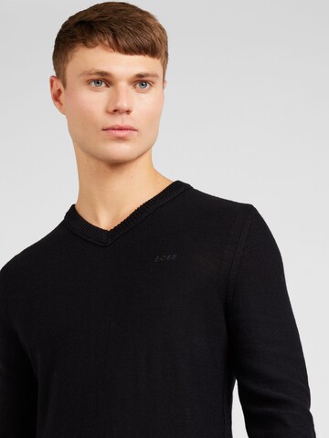 BOSS Sweater 'Avac' in Black