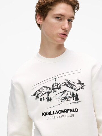 Karl Lagerfeld Суичър 'Après Ski Club' в бежово