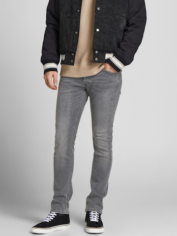 JACK & JONES Skinny Jeans 'LIAM' in Grey: front