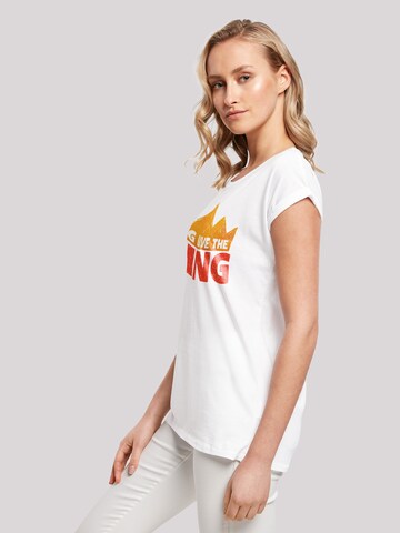 T-shirt 'Disney König der Löwen Movie Long Live The King' F4NT4STIC en blanc