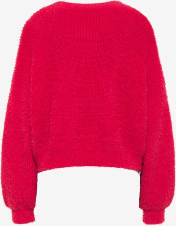 faina Oversized Sweater in Red