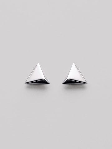 Orecchini 'PYRAMID' di REYTEL in argento: frontale