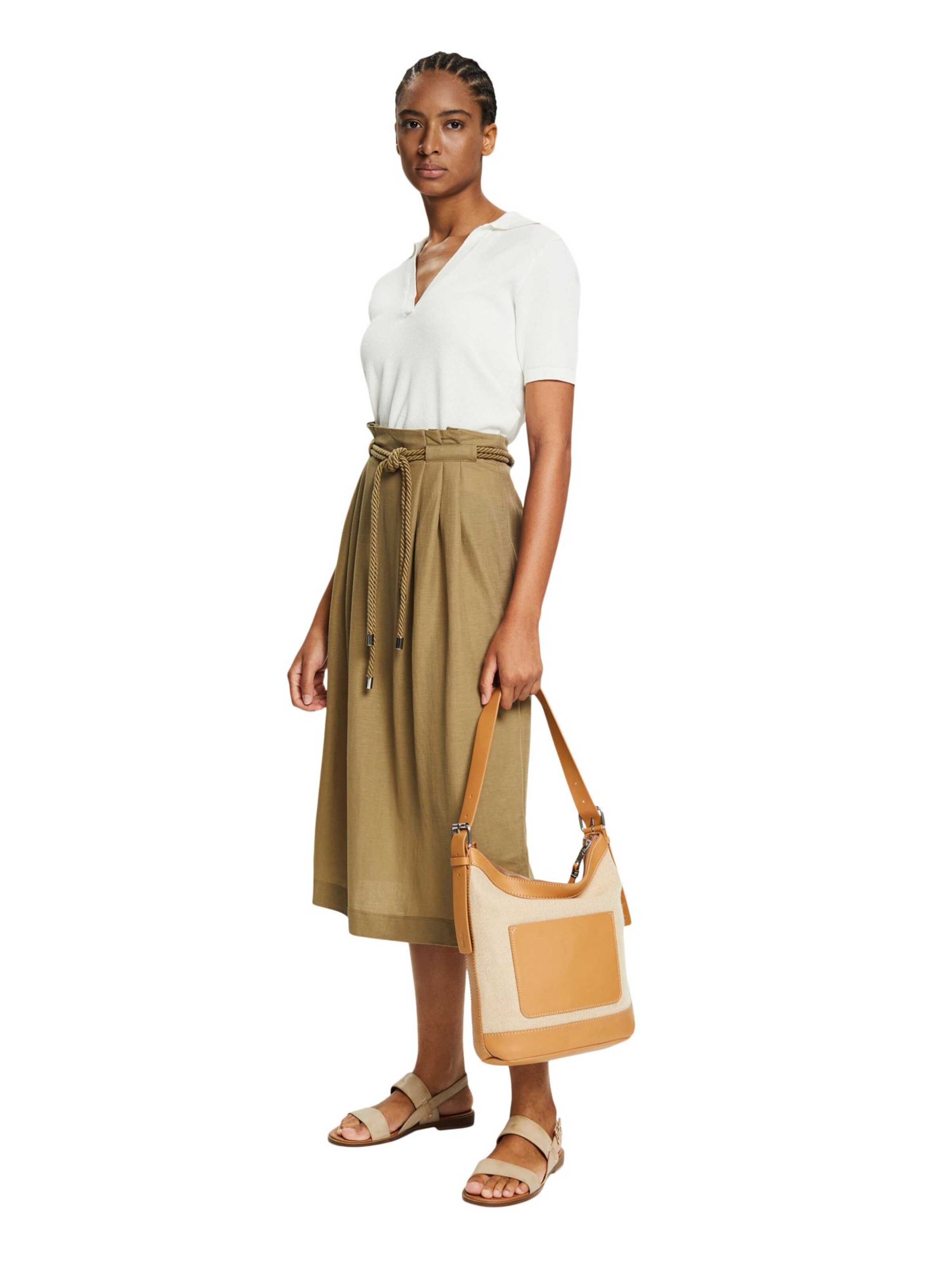 Frauen Röcke Esprit Collection Rock in Khaki - PX44749 Frauen Röcke Esprit Collection Rock in Khaki - PX44749