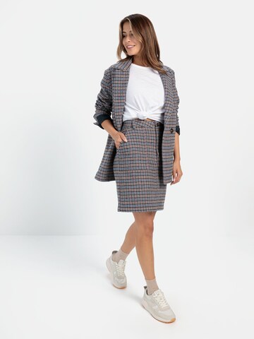 CAMEL ACTIVE Rock mit kariertem Muster in Blau