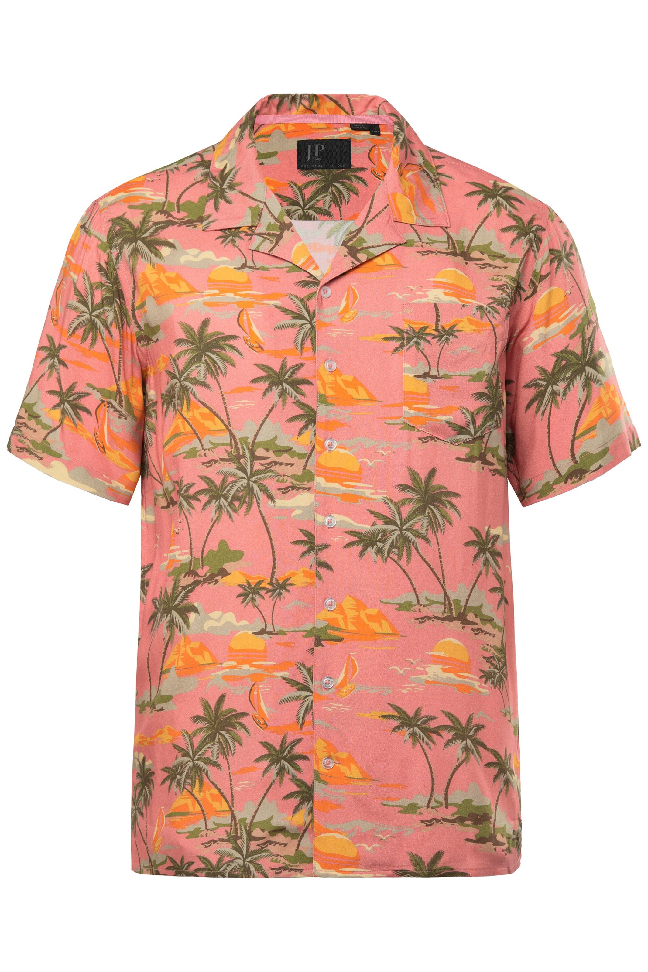 JP1880 Regular fit Button Up Shirt in Orange: front