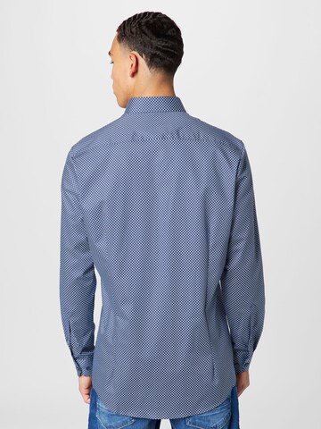 OLYMP Slim fit Button Up Shirt 'Level 5' in Blue