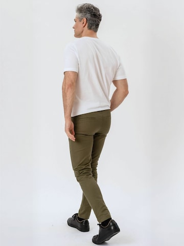 TEESHOPPEN Regular Trousers ' Structure ' in Green