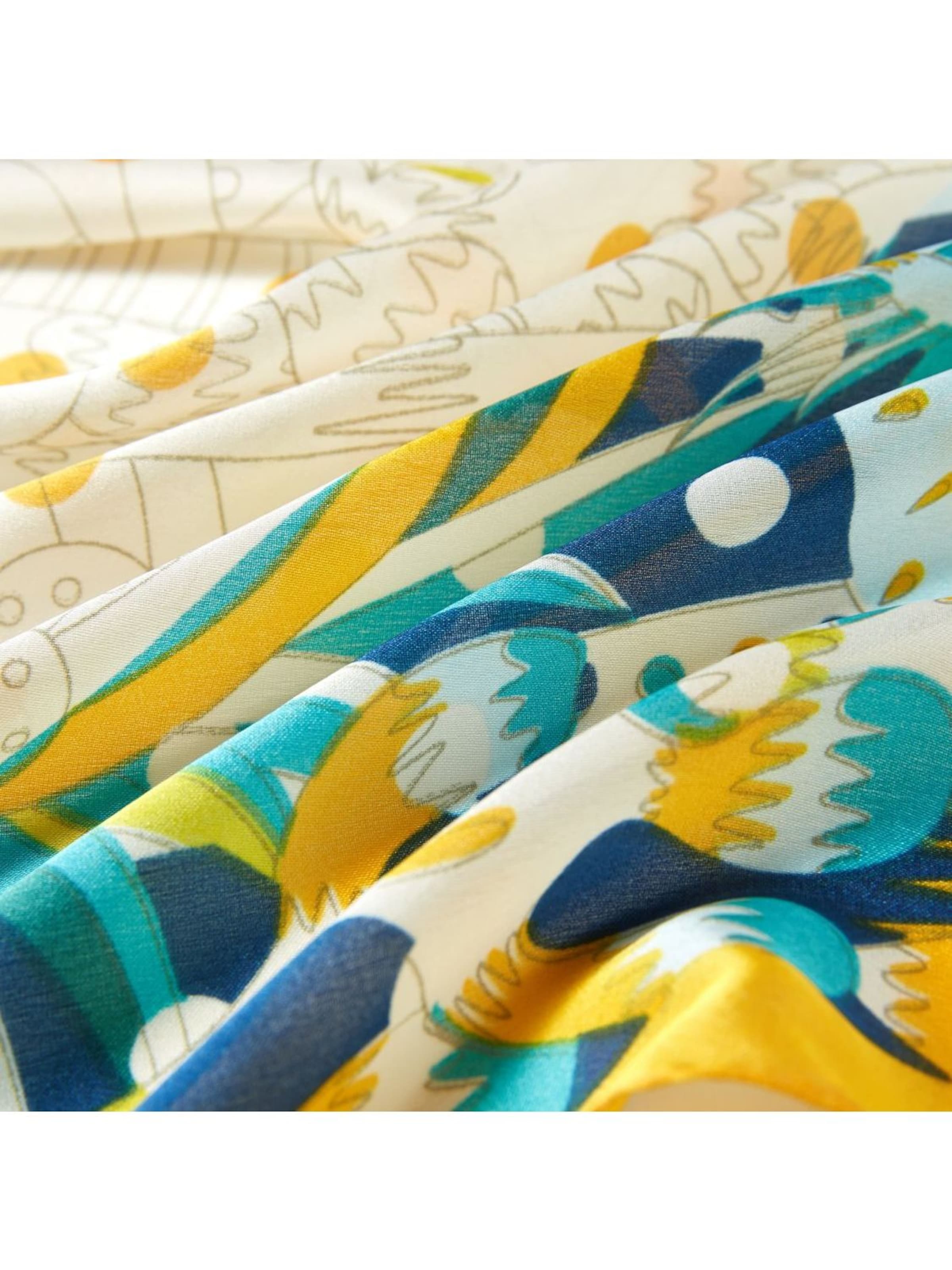 Sciarpa 'Bigflower Cléo' di alberto cabale in giallo