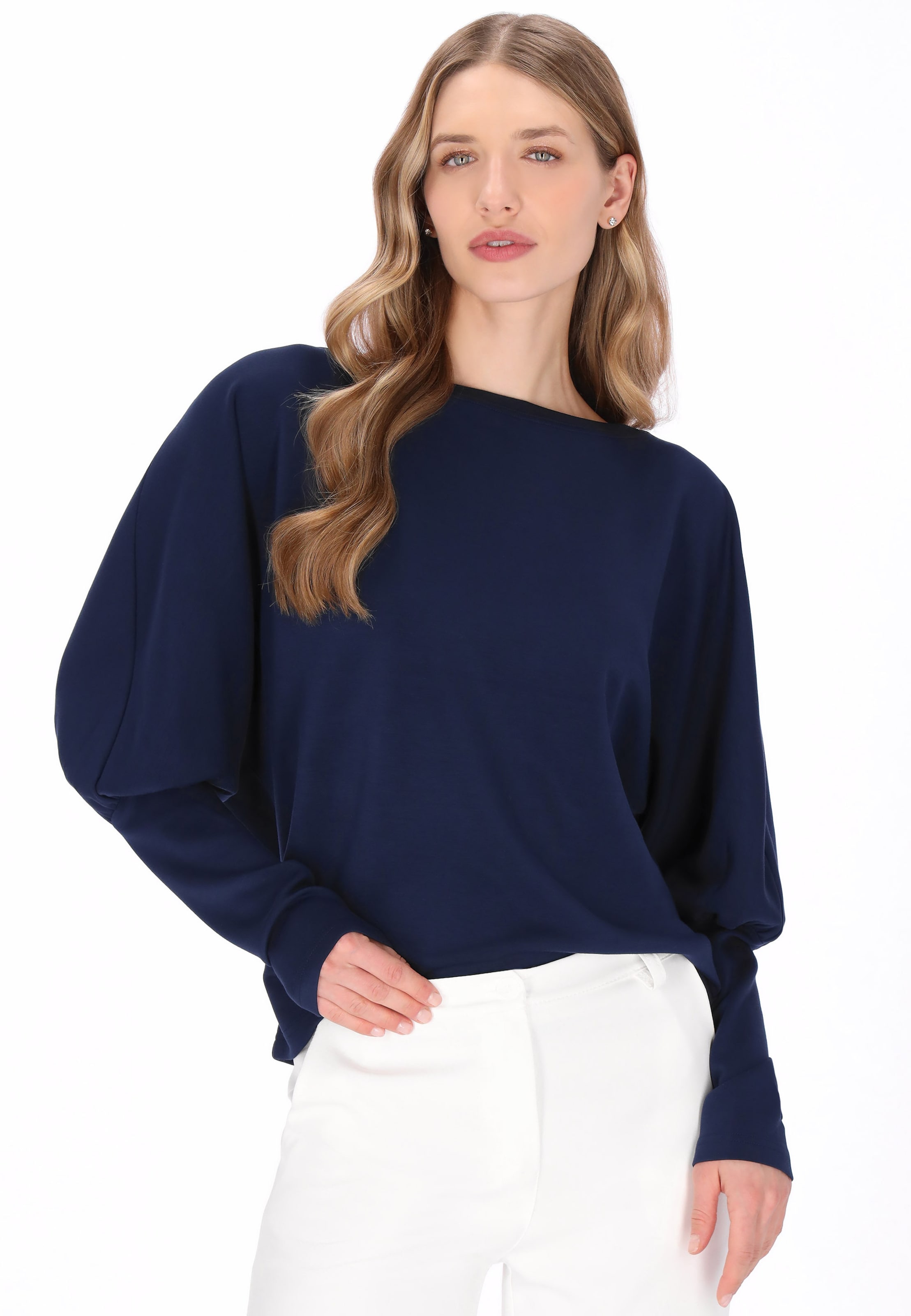 Sweat-shirt 'Classic' DreiMaster Klassik en bleu : devant