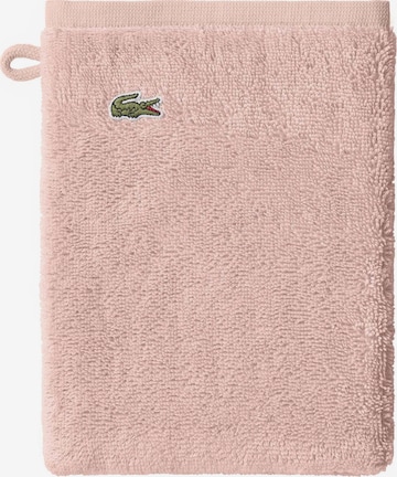 LACOSTE Washcloth in Pink: front