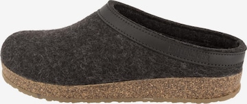 HAFLINGER Clogs 'Torben Grizzly' in Black: front