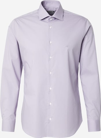 Michael KorsSlim Fit Poslovna košulja - ljubičasta boja: prednji dio