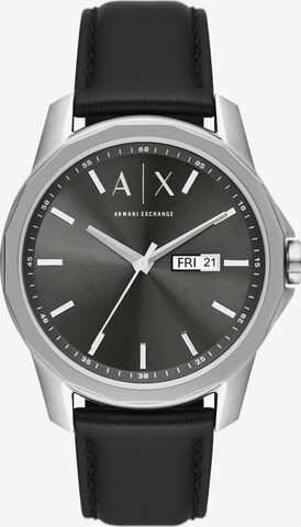 ARMANI EXCHANGE Analoguhr in Schwarz: predná strana