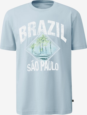 QS T-Shirt in Blau: Vorderseite