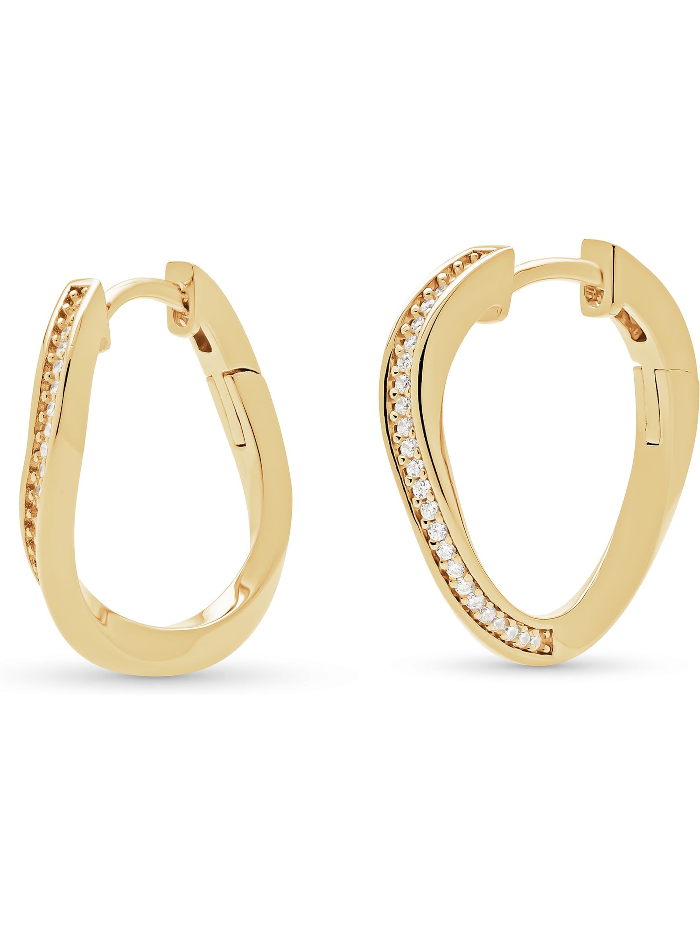 JETTE Earrings in Gold: front