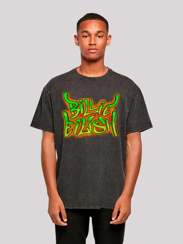 T-Shirt 'Billie Eilish' F4NT4STIC en noir : devant