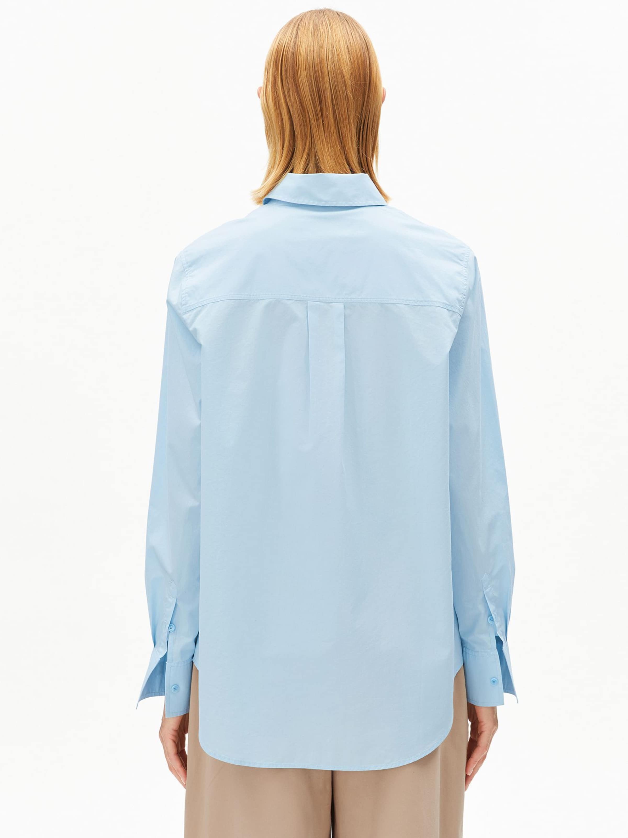 ARMEDANGELS Blouse in Blauw: voorkant